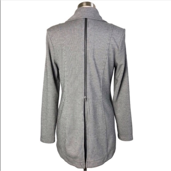 CABI Drop Off Pinstripe Zipper Sweater Jacket Blazer 5300 Size S - Picture 7 of 8